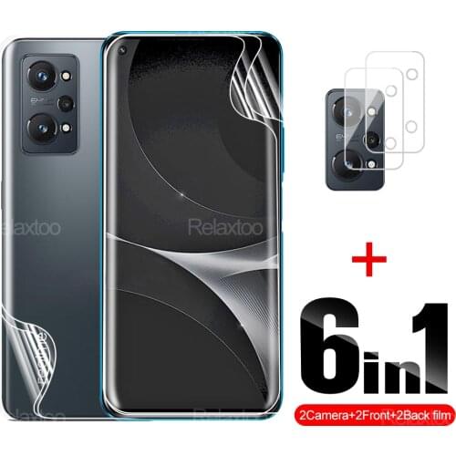 6in1 Full Cover HD Hydrogel Film For Oppo Realme GT Neo2 Front Back Screen Camera Lens Protective Realmi GT Neo 2 GT Neo Film