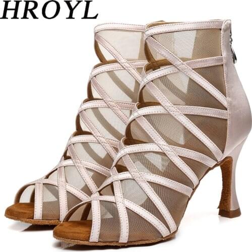 Women Professional Soft Sole Indoor Ballroom Tango Salsa Latin Dance Shoes High Heels 10cm 8cm 5cm Open Toe Salsa Shoes