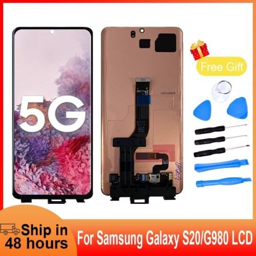 Original New LCD Touch Screen For Samsung Galaxy S20 G980F Mobile Phone LCD Display Replcement