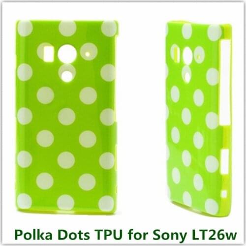 1PCS Popular Soft Candy TPU Pouch Cover Case for Sony LT26w Xperia acro S Cellphone bags Free