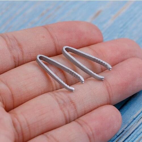 2Pcs/lot Mini Metal Bread Clip Model Toys 1:12 Dollhouse Miniature Dolls Accessories