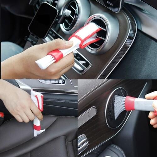 2021 New Air Conditioner Air Vent Cleaning Brush Auto Interior Blind Microfiber Car Vehicle AC Vent Brush Home Window