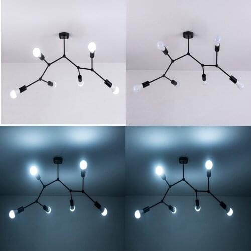 3/4/6 Heads Led ceiling light Vintage Industrial Loft ceiling lamp for Restaurant Bar Lights Home Lighting ceiling