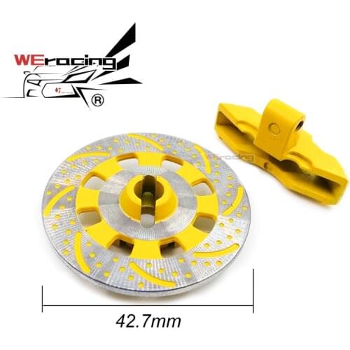 4 pcs Aluminum Brake Disc Drive Hub For 1/7 Unlimited Desert Racer UDR RC Car Simulate Metal Brake Ppads RC Car Part