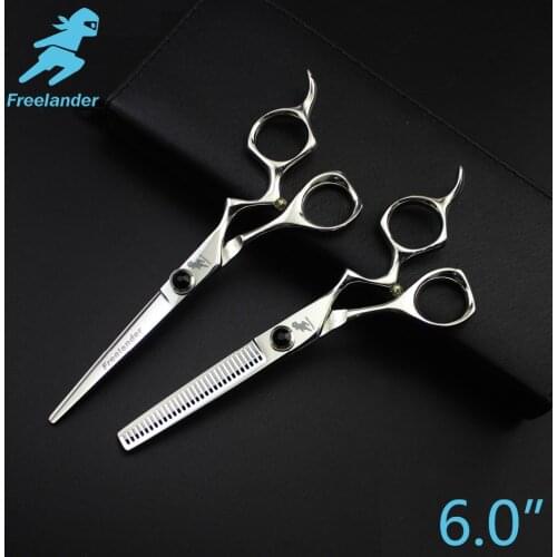 6.0in. Freelander Personality style scissors Profissional Hairdressing Scissors Barber Shears High Quality Salon
