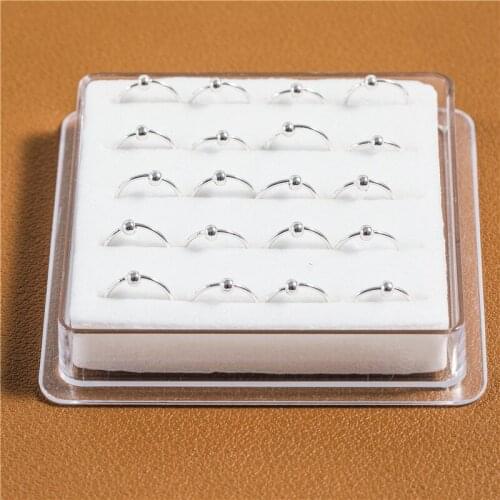 925 Sterling Silver Hoop Ring Bead Sleeper Earrings Lip Ear Nose Body Piercing Ball 8mm 10mm