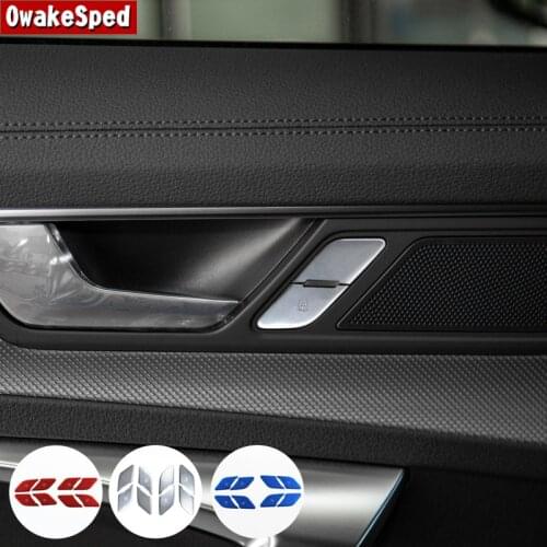 Car Styling Door Lock Buttons Cover Sequins For Audi A6 C8 A3 8V A4 B9 Q2 Q3 Q5 Interior Door Unlock Switch Button Stickers