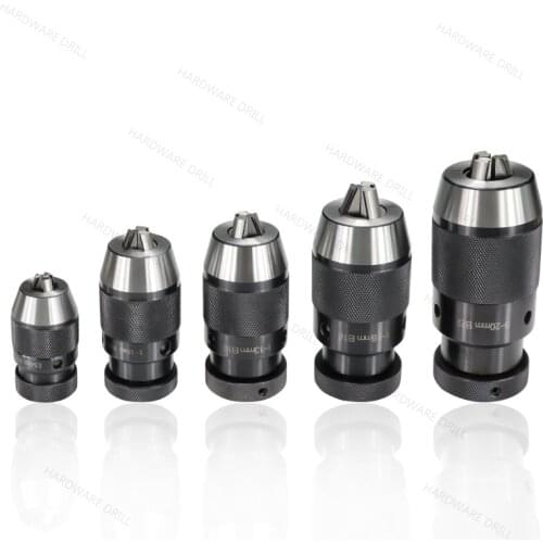 B10 B12 B16 B18 B22 JT6 Keyless Drill Chuck Precision B16 Adaptor Lathe Self Tighten Light Duty Taper Drill Chuck For Power Tool