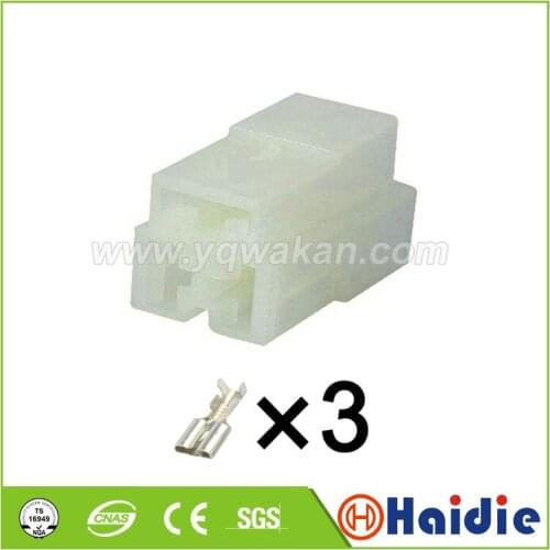 Free shipping 5sets 3pin plastic electric auto housing unsealed plug wire harness connector 180941