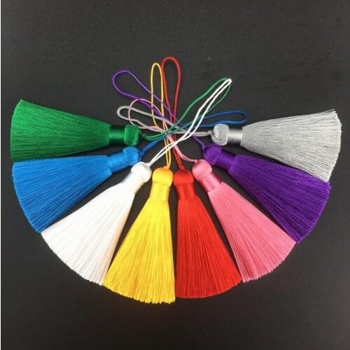 Big Tassels Chinese Knot Special Soft Slippery Silk Rayon Silk Tassel 3.2 inches or 80mm
