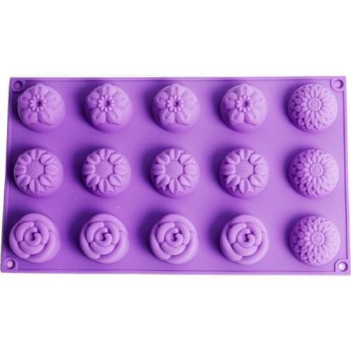 Flower Silicone Soap Mold Chocolate Candy Molds Sugarcraft Gum Paste Cake Baking Moulds DIY Cake Decorating Tools