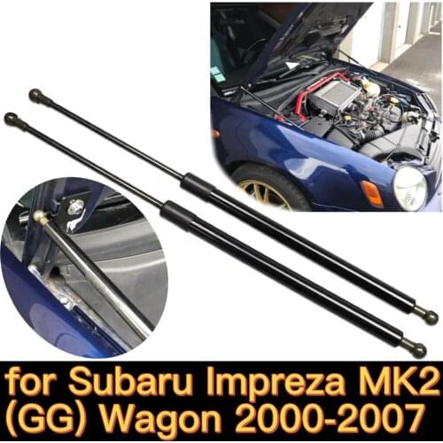 For 2000 2001 2002 2003-2007 Subaru Impreza GD GG Front Hood Bonnet Gas Struts Lift Support Shock Damper Carbon Fiber
