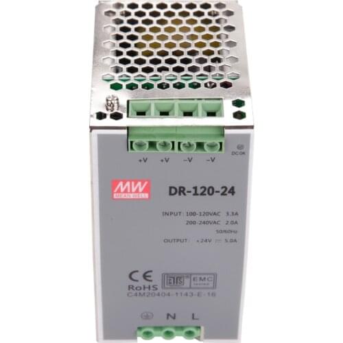 DR-120 DR-120-24 Din Rail Power Supply 120W 24V Power Suply 24V 120W AC DC converter DR-120-12 DR-120-36