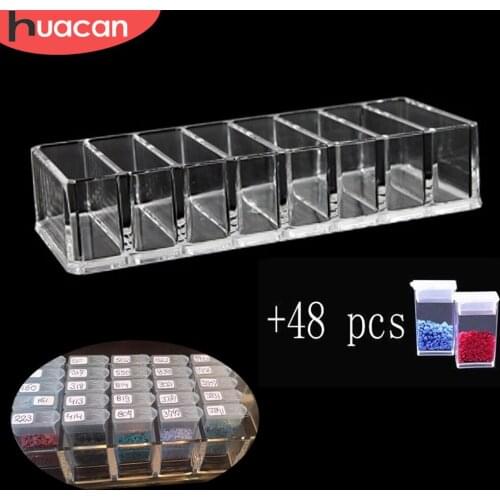 HUACAN Diamond Painting Accessories Diamond Embroidery Storage Box Diamond Painting Tool Rhinestone Stone Storage