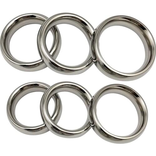 Stainless Steel Penis bondage lock cock Ring Heavy Duty male metal Ball Scrotum Stretcher Delay ejaculation Sex Toy Penile ring