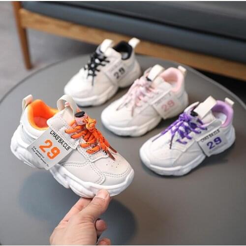 Spring Autunmn Baby Girls Boys Casual Shoes Soft Bottom Non-slip Breathable Outdoor Fashion Kids Sneakers Children Sports Shoes