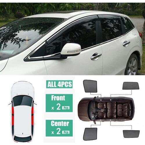 Side Windows Magnetic Sun Shade UV Protection Ray Blocking Mesh Visor Fit For Honda Jade 2013-2018