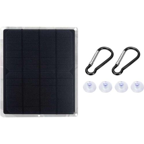 20W 12V Monocrystalline Solar Panel, Environmentally Friendly Portable Solar Charging Board, Waterproof 210X180mm