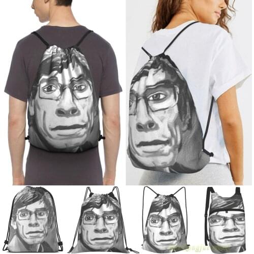 Men Sackpack Strap Bags Stephen Hawking Women Purpose Drawstring Backpacks Outdoor Travel Backpacks For Gym Training Fitness Bag