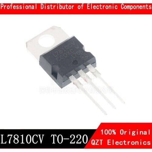 10PCS L7810CV TO220 L7810 TO-220 7810 LM7810 MC7810 7810CV new voltage regulator IC