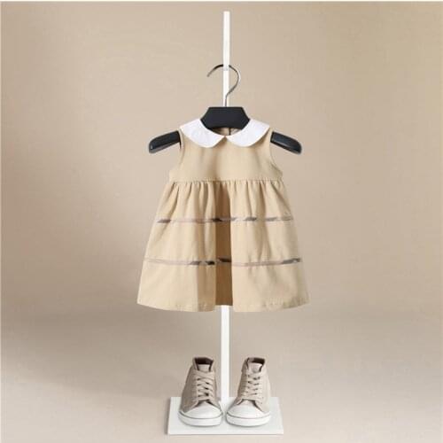 Girls Dress Sleeveless 2021 Spring Kids Dresses for Girls Striped Children Princess Dresses Toddler Girl Clothing 2-7Years