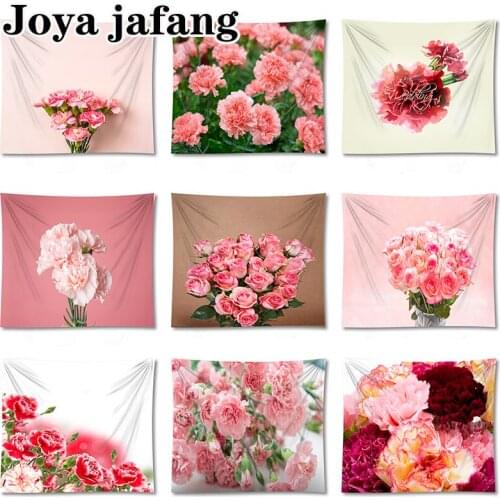 Gift for Mother Carnation Design Tapestry Art Blanket Window Wall Curtains Hanging In The Bedroom Living Room Large Size
