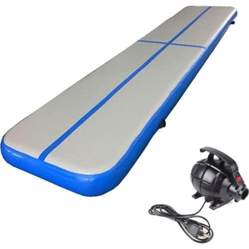 Factory Price Inflatable Air Tumbling Track 5M With Electronic Pump Gymnastics Mat For Tricking Air Floor For Home Gym Yoga Mat