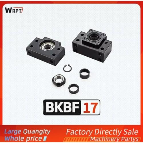 CNC ball screw BF17 BK17 ballscrew support match use SFU2004/SFU2005/SFU2010 ball screw end support cnc part 1set BKBF17