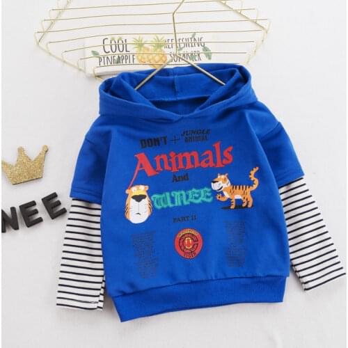 Boys Sweatshirts Legoes Cartoon Long Sleeved T-Shirts Baby Coats Girls Hoodies Children Spring Autumn Clothes Toddler Outerwear