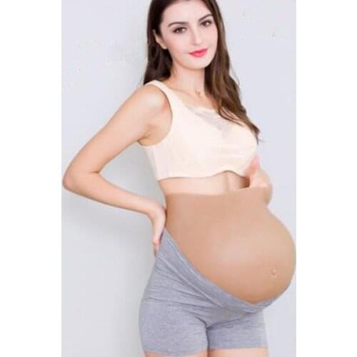 VISIQI top quality 2-10 month and 5-10 twins full silicone belly realistic fake pregnant tummy