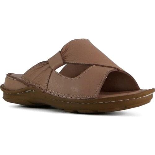 Soofest Leather Women Home Slipper Handmade Natural Classic Smell Does Not Make the Trend Of Casual Fashion 2021 Season İn Design