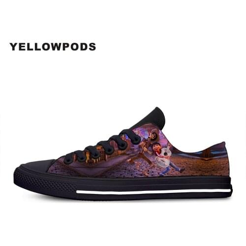 Shoes Woman White Platform Cute Vogue Handiness Funny Cartoon Movie Coco Women Shoe Casual Feminino Zapatos De Mujer Zapatillas