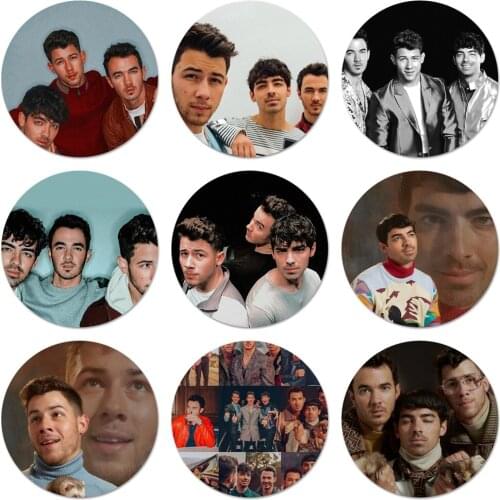 Jonas Brothers Icons Pins Badge Decoration Brooches Metal Badges For Backpack Decoration 58mm