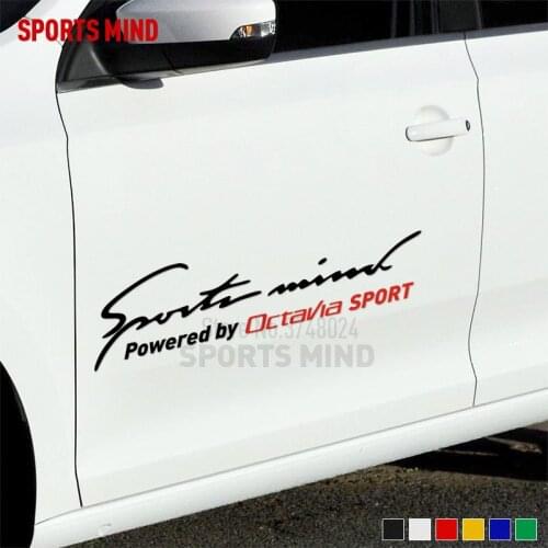 10 Pieces Customizatable Sports Mind Car Styling Automobiles Car Sticker Decal For skoda octavia a5 a7 accessories