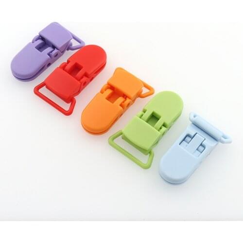 10PCS Hot U shape 20mm Plastic Baby Dummy Pacifier clip Soother Clip Suspender Clip Pacifier Holder Multifunction Safety Clips