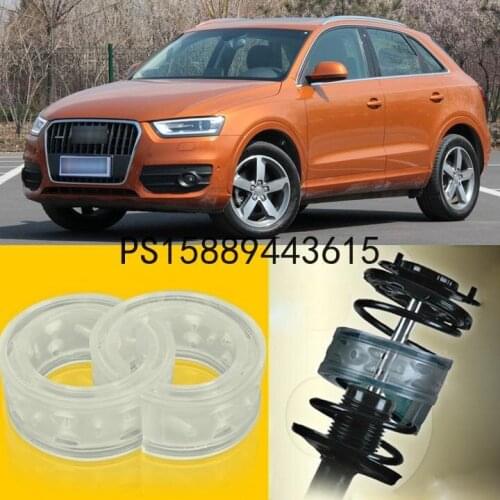 2pcs Power Front /Rear Shock Suspension Cushion Buffer Spring Bumper For Audi Q3