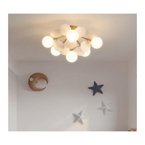 2021 Nordic Ceiling Lamp White/gray Flower Led Light for Living Room Bedroom Aisle Lamps Indoor Chandelier Lighting