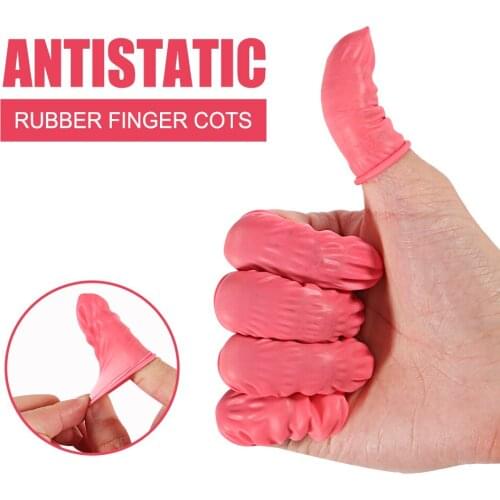 300Pcs Cleaning Rubber Disposable Protector Gloves Finger Cover Fingertips Latex Finger Cots