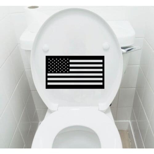 American Flag USA Fashion Vinyl Home Decor Toilet Wall Stickers Decals 6WS0262