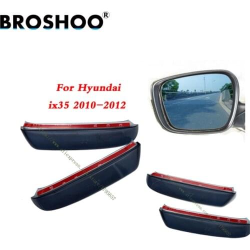 BROSHOO Car Rearview Side Mirror Rain Shield Sticker Auto Rain Eyebrow Decoration For Hyundai IX35 2010-12 Car Styling 2Pcs/Lot