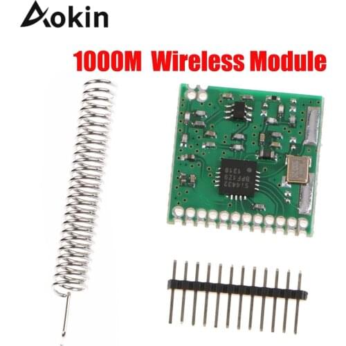 Aokin Wireless Module SI4432 470MHz 1000m SI4432 Wireless Module 470M 433mhz Wireless Communication Module