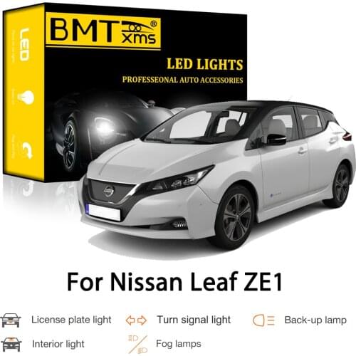 BMTxms Canbus For Nissan Leaf ZE1 2018-2020 Car LED Exterior Interior Parking Turn Signal Reverse License Plate Light Fog Lamp