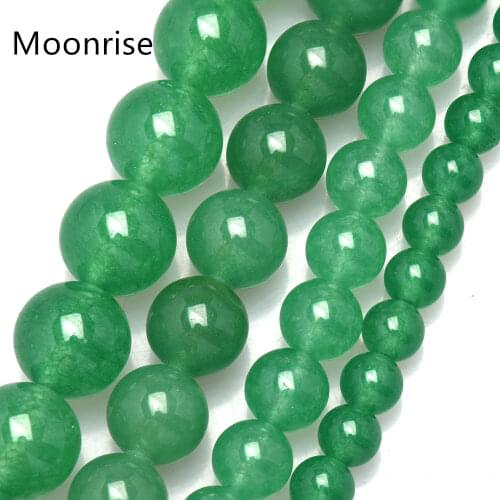 4/ 6/8/10 /12 mm Natural Green Aventurine Stone Beads Power Heal Stone Loose Bead For Bracelet Necklace Jewelry DIY Making