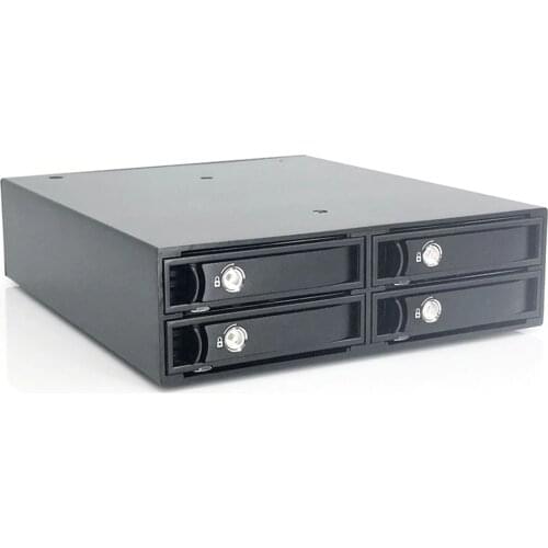 TOOLFREE 4 Bays 2.5 inch SATA HDD SSD Hard Drive Mobile Case USB3.0 5.0Gbps HDD Enclosure with Led Indicator Built-In 3.5cm Fan