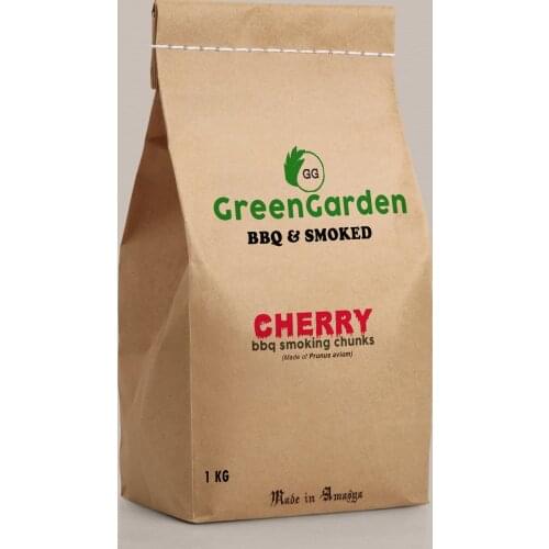 Cherry Smoking Wood Chunks (Cherry) - BBQ Large Cut Chips - 100% All Natural Barbecue Smoker Chunks for Smoking Meat