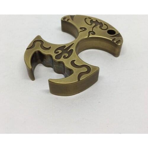 EDC Pure Copper Bottle Opener Outdoor Multi-function Tool Player Equipment Carry-on Keychain Self-defense Window Breaker