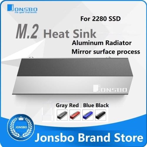 JONSBO M.2 Heat Sink 2280 SSD Red Blue Gray Black Aluminum Radiator Mirror Matte Process
