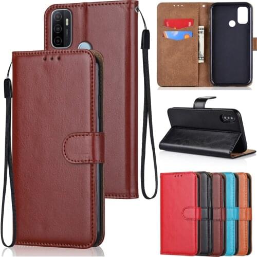 Leather Wallet Case for OPPO A11K A12 A15S A31 A32 A33 A52 A53 A72 A73 A91 A92 A93 F15 F17 Reno4 Z F 5G Find X2 X3 Lite Pro Case