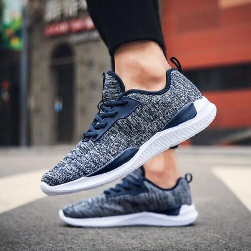 Mens Sneakers Breathable Light Unisex Running Shoes Lace-Up Jogging Shoes Man Sneaker Gym Workout Shoes Male Casual 2021 Autumn