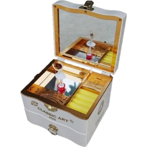 Ballet Girl Spinning Dance Music Box Jewelry Box Clockwork Christmas Valentines Day Gift for Girlfriend